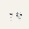 Mockberg Edge Ribbed Small Bold Silver