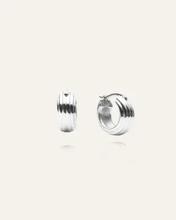 Mockberg Edge Ribbed Small Bold Silver