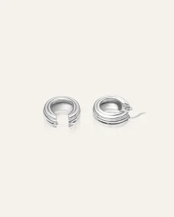 Mockberg Edge Ribbed Small Bold Silver