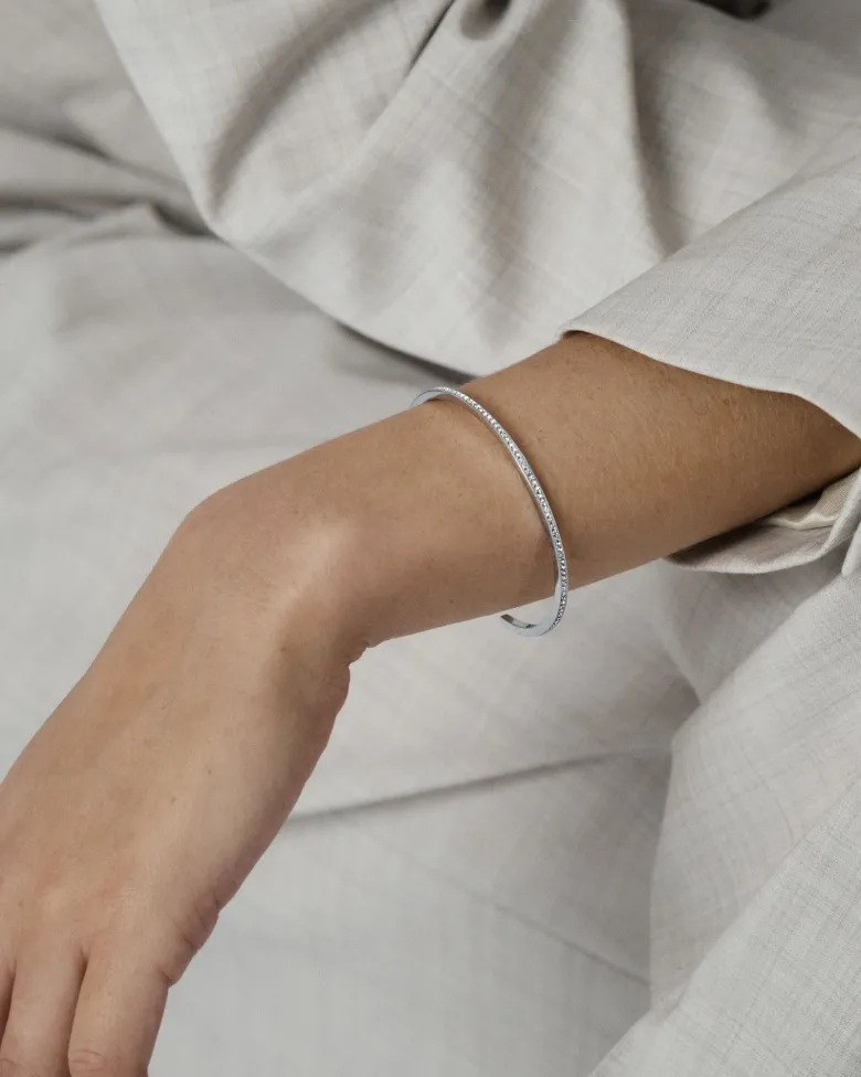 Mockberg Fancy Bangle Armband Silver