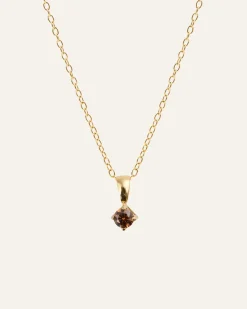 Mockberg Jolie Halsband Guld – Coffee