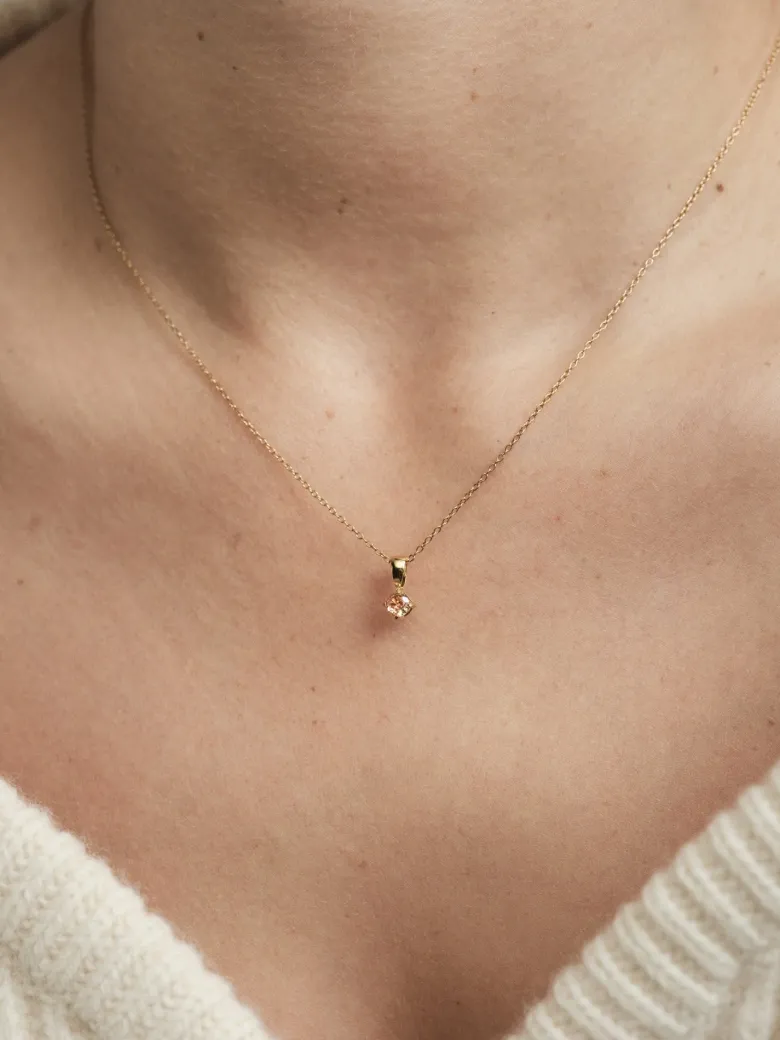 Mockberg Jolie Halsband Guld – Champagne
