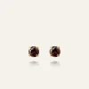 Mockberg Jolie Studs Örhängen Medium Guld – Coffee