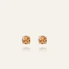 Mockberg Jolie Studs Örhängen Small Guld – Champagne