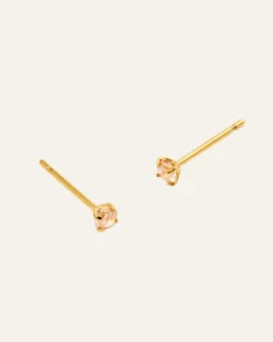 Mockberg Jolie Studs Örhängen Small Guld – Champagne