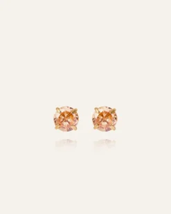 Mockberg Jolie Studs Örhängen Medium Guld – Champagne