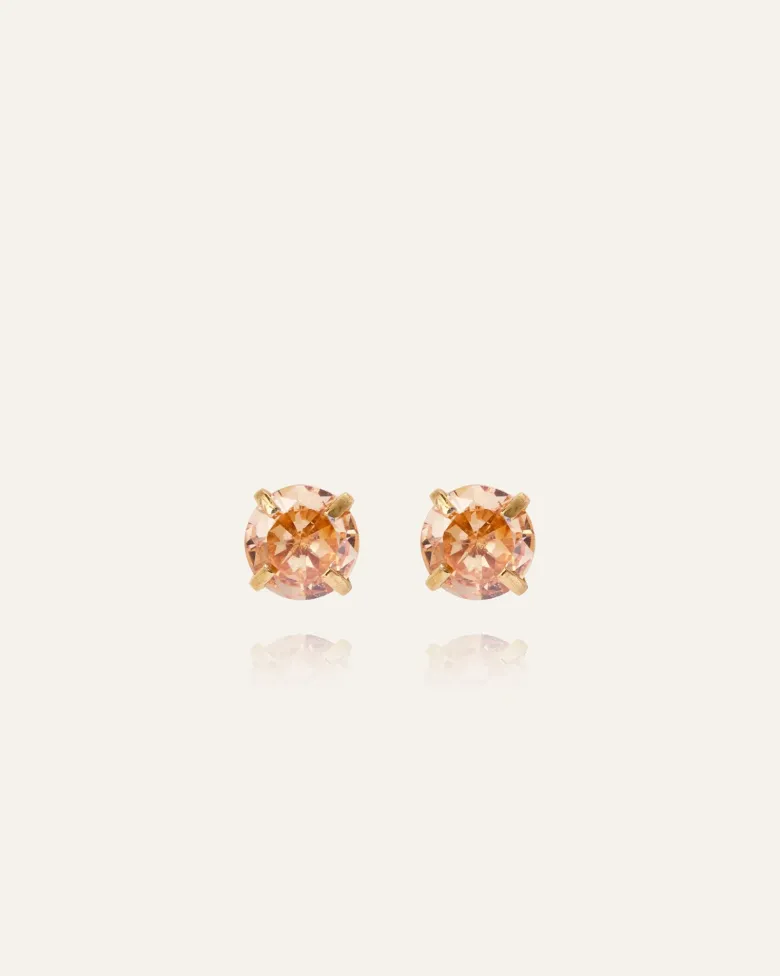 Mockberg Jolie Studs Örhängen Medium Guld – Champagne