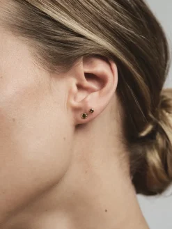 Mockberg Jolie Studs Örhängen Small Guld – Coffee