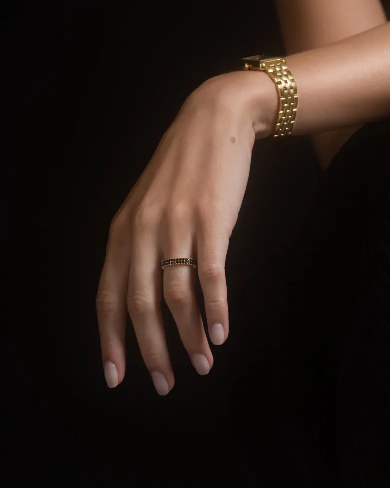 Mockberg Midnight Noir Ring Guld (Mega kampanj)