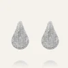 Mockberg Pavé Daring Large Silver Örhängen