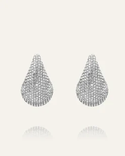 Mockberg Pavé Daring Large Silver Örhängen