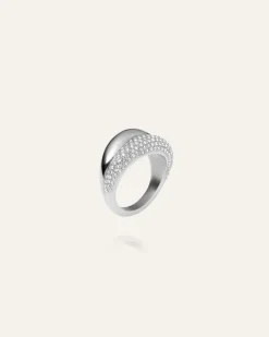 Mockberg Pavé Daring Silver Ring
