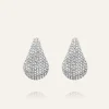 Mockberg Pavé Daring Small Silver Örhängen