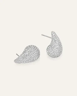 Mockberg Pavé Daring Small Silver Örhängen