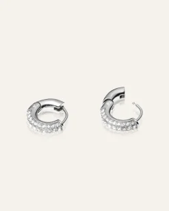 Mockberg Pavé Everyday Small Silver Örhängen
