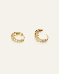 Mockberg Pavé Precious Small Guld Örhängen