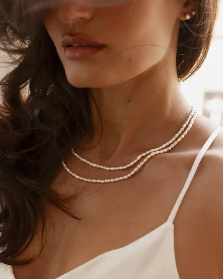 Mockberg Pearl Halsband Guld