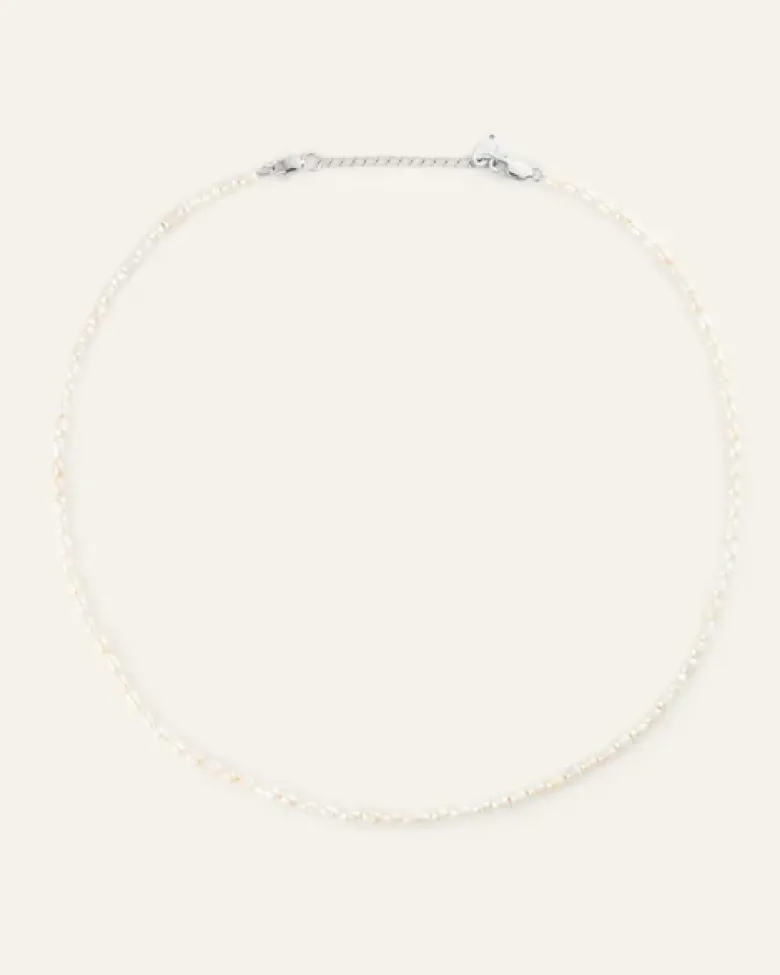 Mockberg Pearl Halsband Stål