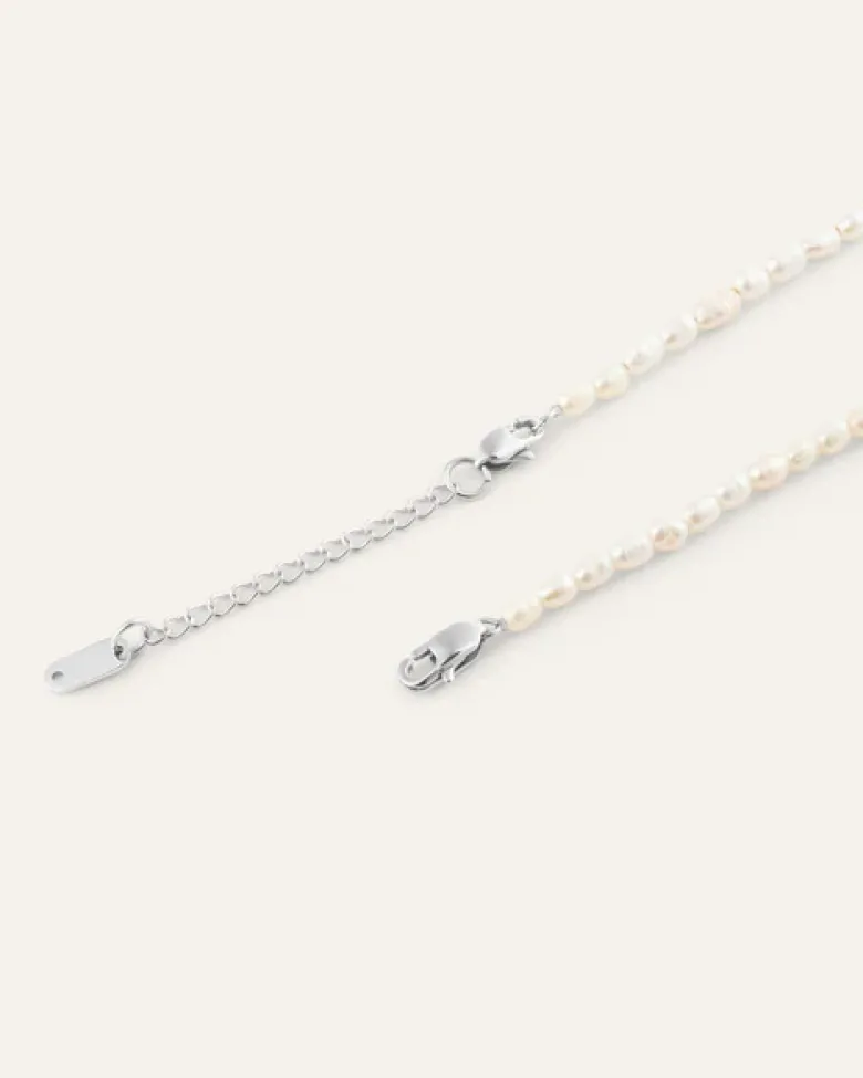 Mockberg Pearl Halsband Stål