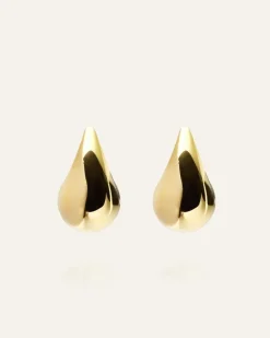 Mockberg Plain Daring Small Guld Örhängen