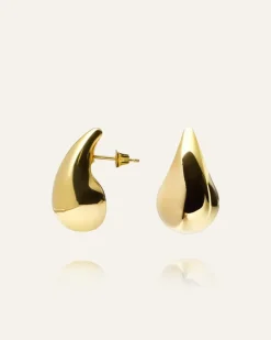 Mockberg Plain Daring Small Guld Örhängen