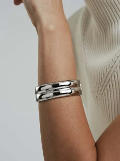 Mockberg Rebel Double Bangle Silver
