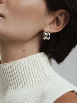 Mockberg Rebel Double Örhängen Silver