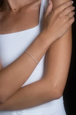 Mockberg Shiny Tennis Armband Guld