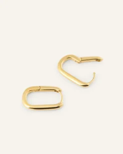 Mockberg Slim Medium U-Hoops Örhängen Guld (Copy)
