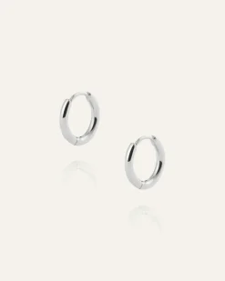 Mockberg Slim Mini Hoops Örhängen Silver