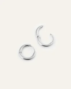 Mockberg Slim Mini Hoops Örhängen Silver