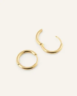 Mockberg Slim Small Hoops Örhängen Guld