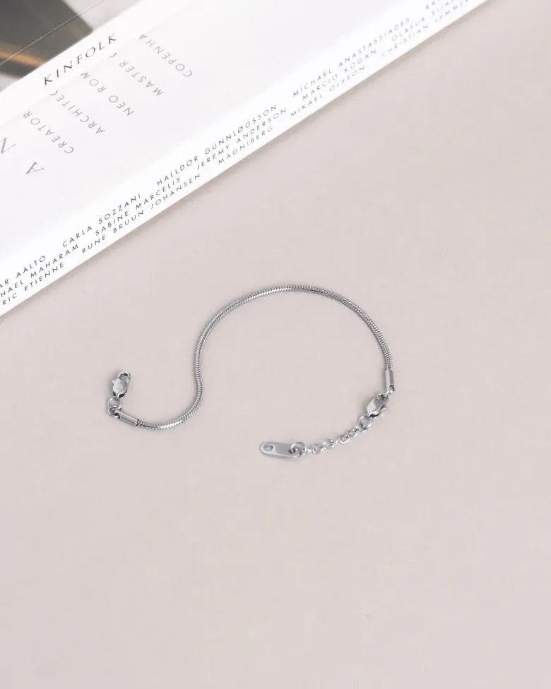 Mockberg Snake Kedja Armband Silver