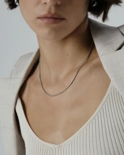 Mockberg Snake Kedja Halsband Silver