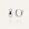 Mockberg Soleil Hoops Örhängen Silver