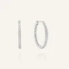 Mockberg Sparkle Large Hoops Örhängen Silver