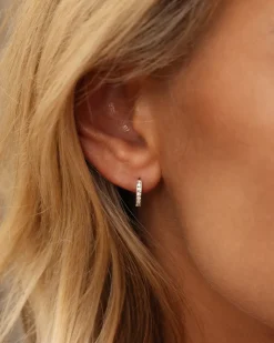 Mockberg Sparkle Mini Hoops Örhängen Silver