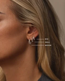 Mockberg Sparkle Mini Hoops Örhängen Silver