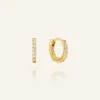 Mockberg Sparkle Mini Hoops Örhängen Guld