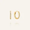 Mockberg Sparkle Small Hoops Örhängen Guld