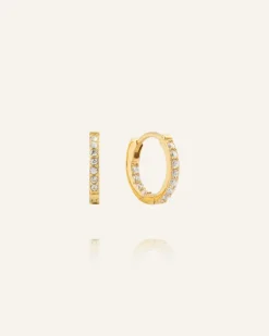 Mockberg Sparkle Small Hoops Örhängen Guld