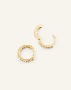 Mockberg Sparkle Small Hoops Örhängen Guld