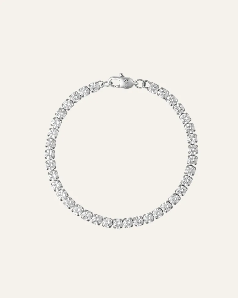 Mockberg Tennis Armband Silver MOM990