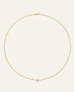 Mockberg Thin Diamond Guld Halsband