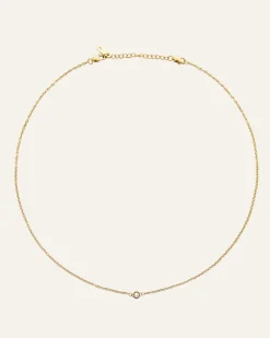 Mockberg Thin Diamond Guld Halsband