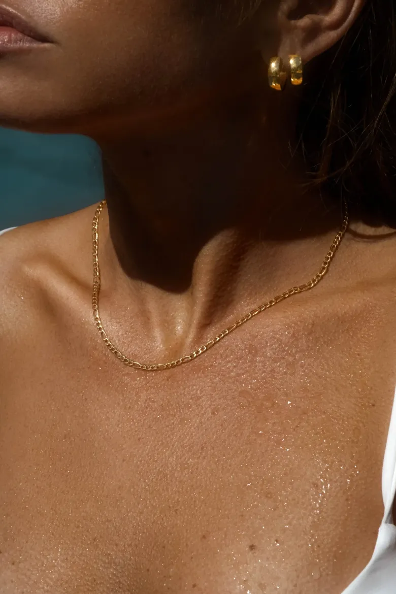 Mockberg Thin Figaro Halsband Guld