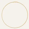 Mockberg Thin Rope Halsband Guld