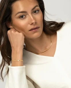 Mockberg Thin Snake Armband Guld