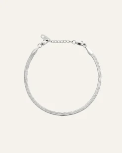 Mockberg Thin Snake Armband Silver