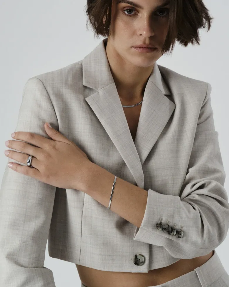 Mockberg Thin Snake Armband Silver